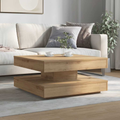 La Rotation — Table basse rotative en chêne artisanal