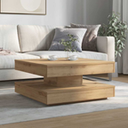 La Rotation — Table basse rotative en chêne artisanal