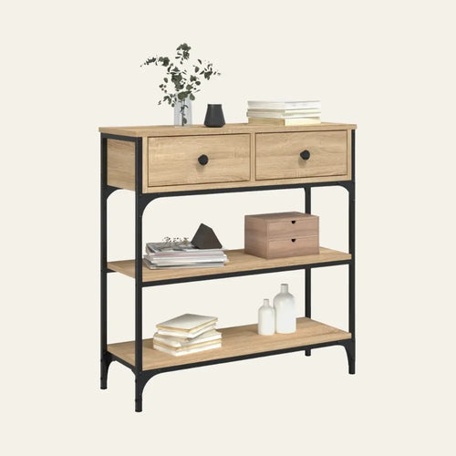 L'Entrée — Console en chêne sonoma au design épuré 