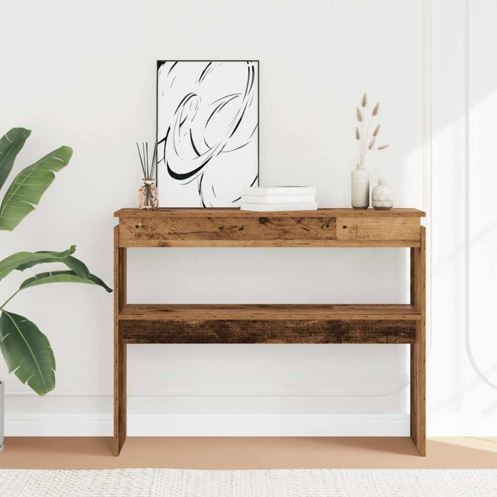 La Patine — Table console en vieux bois
