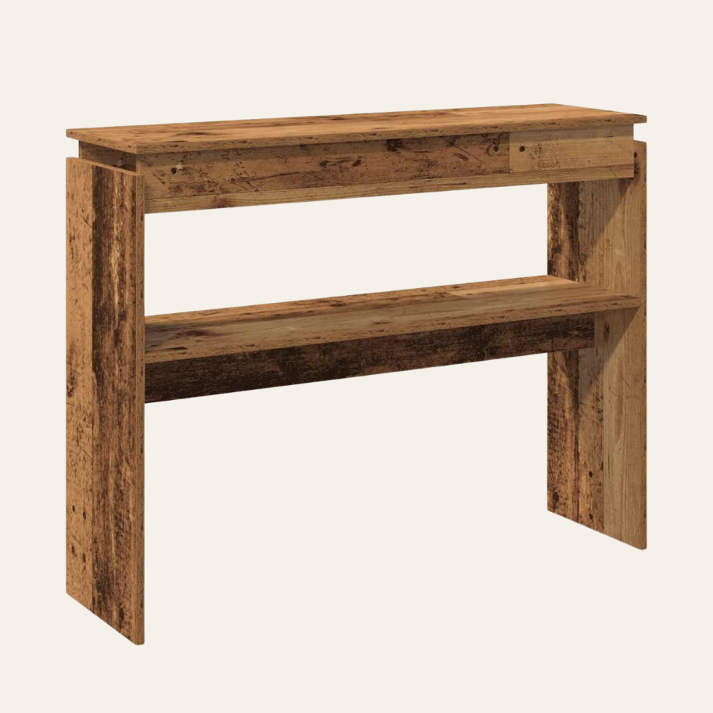 La Patine — Table console en vieux bois