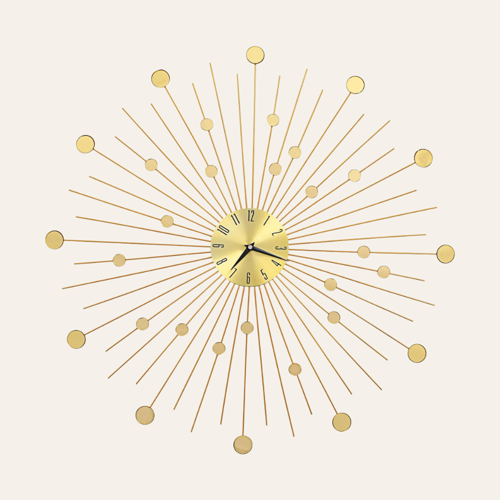 Le Cadran — Horloge murale dorée 70 cm