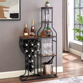 L'Exposition — Meuble à vin design avec porte-verres suspendu
