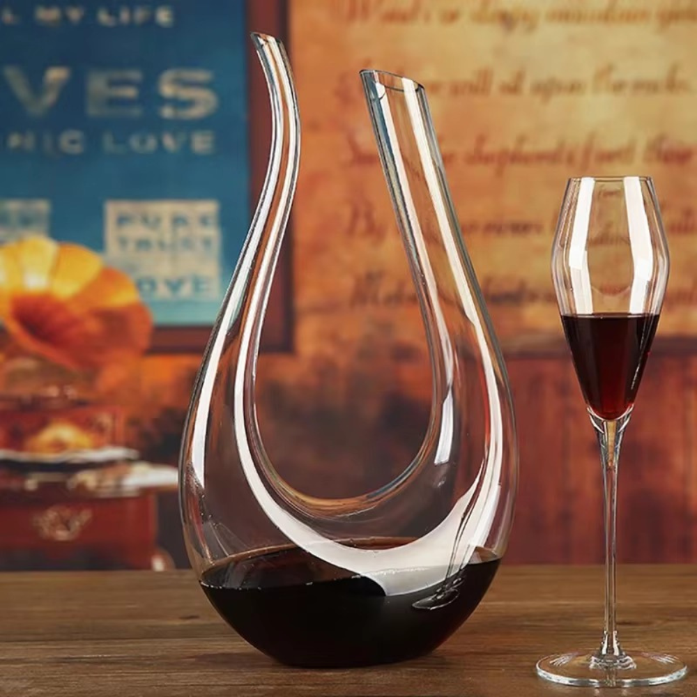 Le Décanteur — Carafe à vin en cristal soufflé 1500 ml avec aérateur