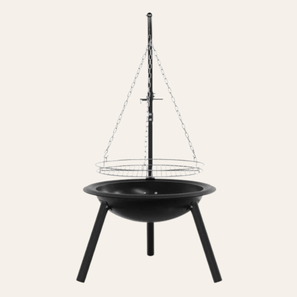 L'Originel — Brasero avec grille de cuisson réglable en acier