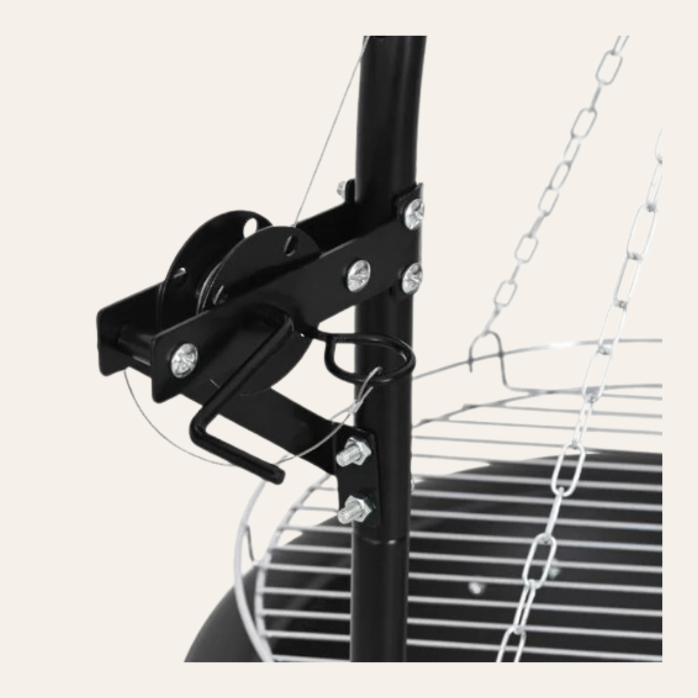 L'Originel — Brasero avec grille de cuisson réglable en acier