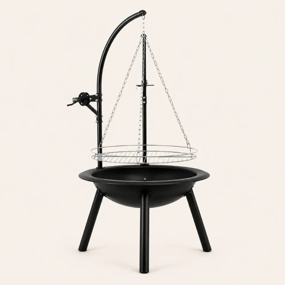 L'Originel — Brasero avec grille de cuisson réglable en acier 
