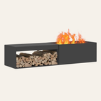 Le Linéaire — Brasero rectangulaire en acier corten