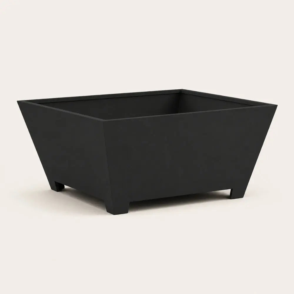 Le Foyer — Brasero carré en acier corten 