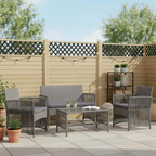 Le Salon — Salon de jardin 4 places effet rotin