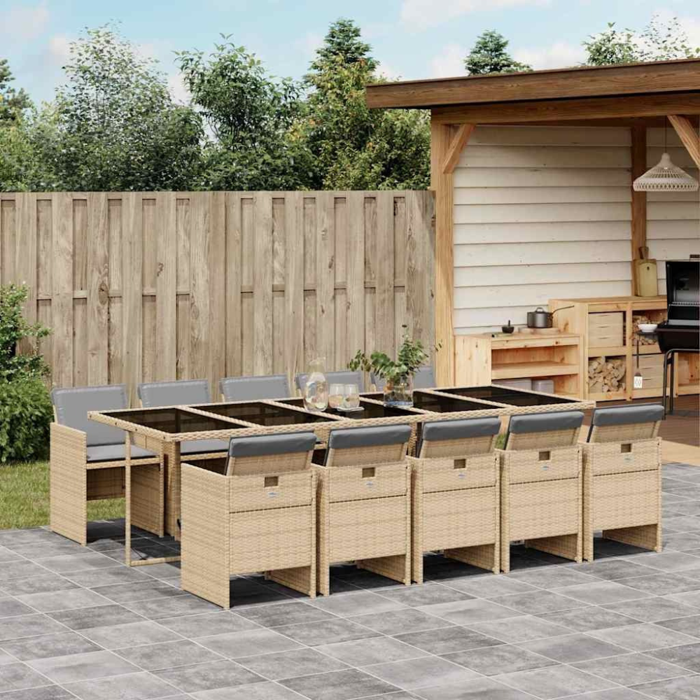 La Réception — Ensemble repas extérieur en poly rotin 4 à 10 places