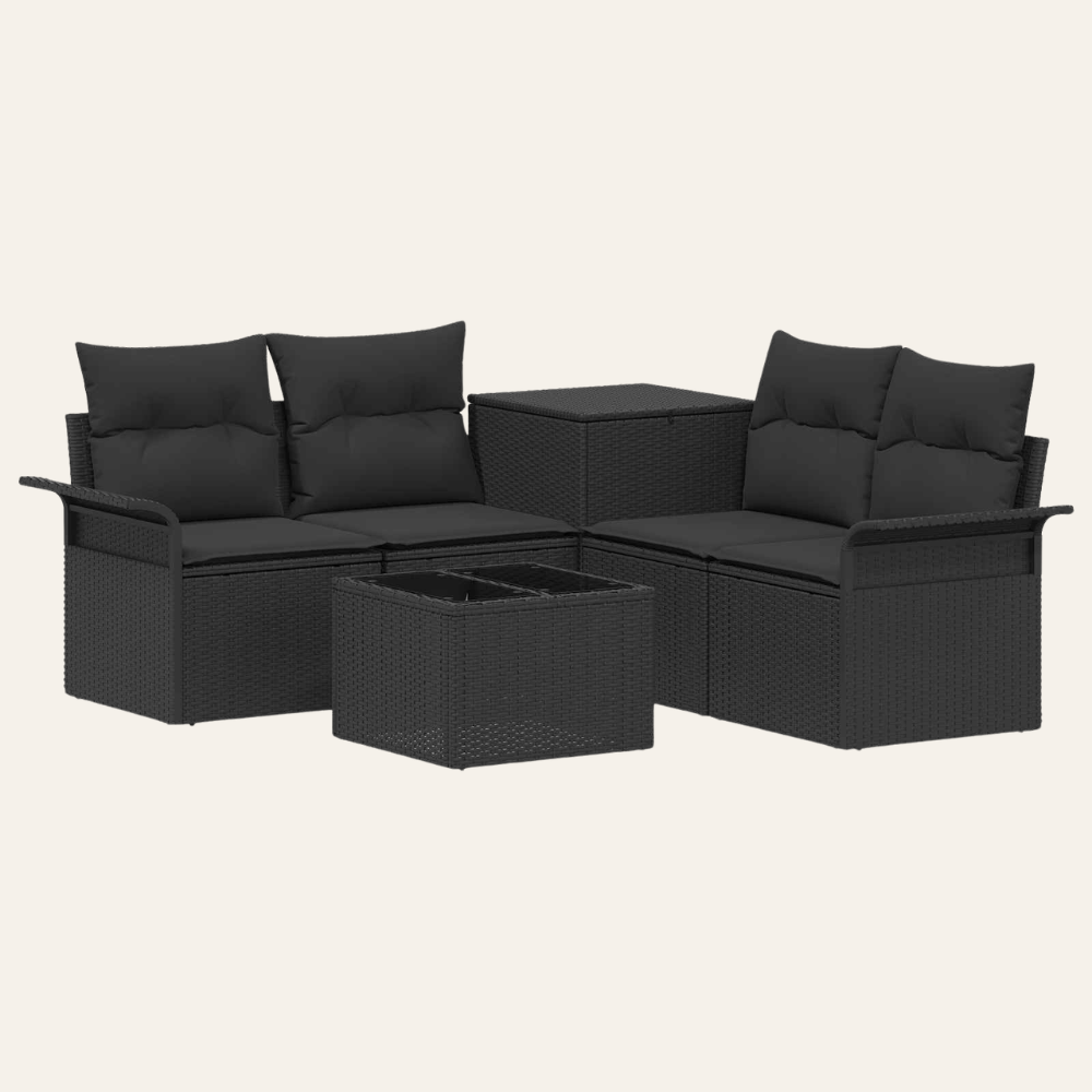 Le Patio — Salon de jardin modulable en poly rotin