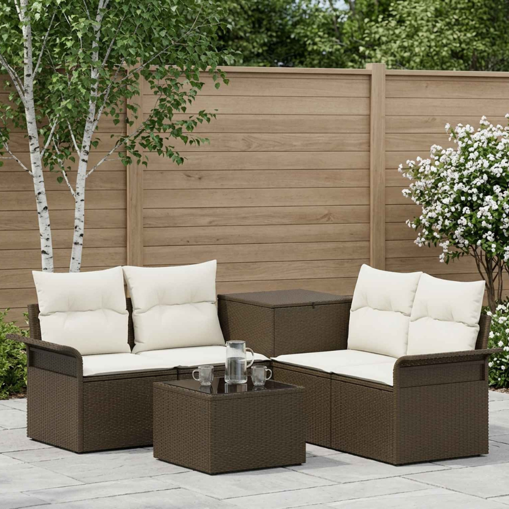 Le Patio — Salon de jardin modulable en poly rotin