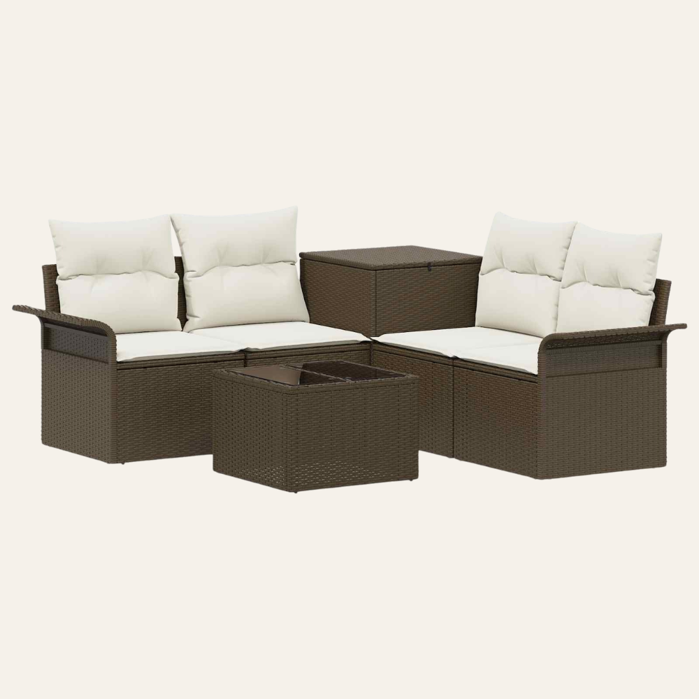 Le Patio — Salon de jardin modulable en poly rotin