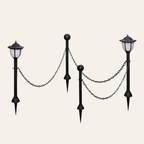 Le Balisage — Clôture décorative avec 2 lampes solaires LED
