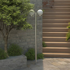 Le Majestueux — Lampadaire de jardin double en acier 220 cm