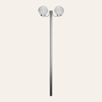 Le Majestueux — Lampadaire de jardin double en acier 220 cm